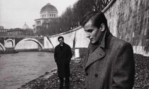 Perin in the Kronaka Family, with Marcello Mastroianni, left.