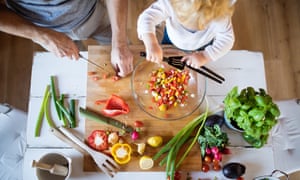 Cooking together can help make healthy habits fun.