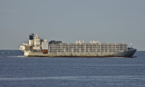 Large ship on calm sea