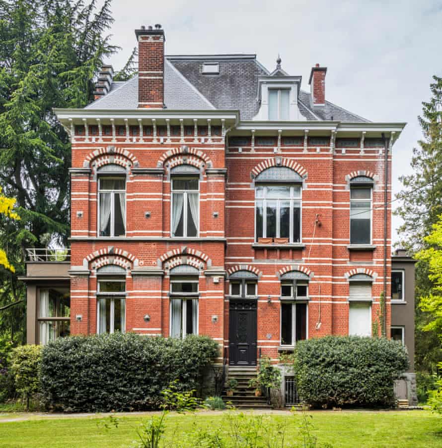 The imposing redbrick facade.