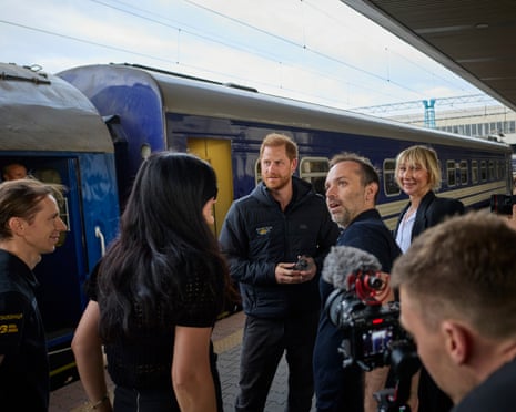 Prince Harry arrives in Kyiv, Ukraine.
