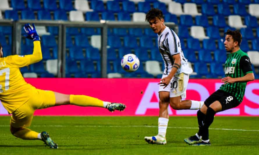 Cristiano Ronaldo scores his 100th goal for Juventus as his side saw off Sassuolo.