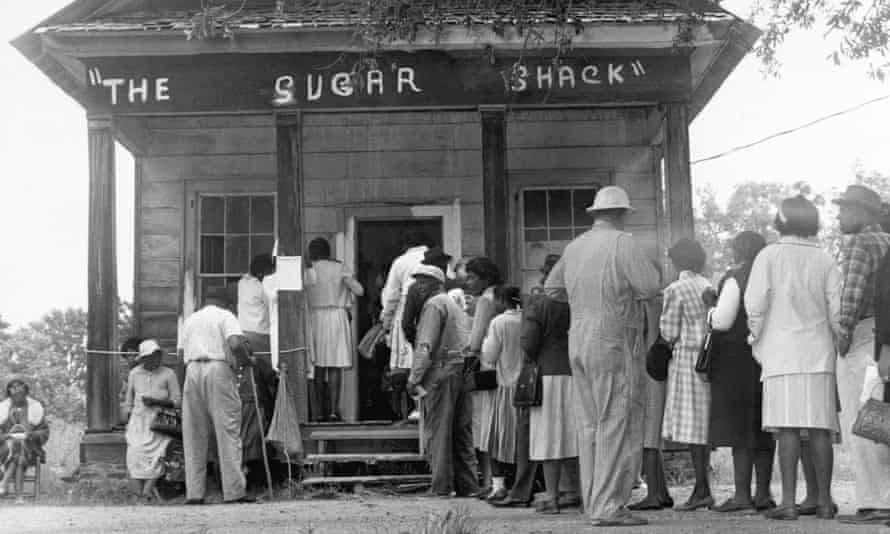 African Americans in Wilcox County, Alabama, able to vote for the first time in 1965.