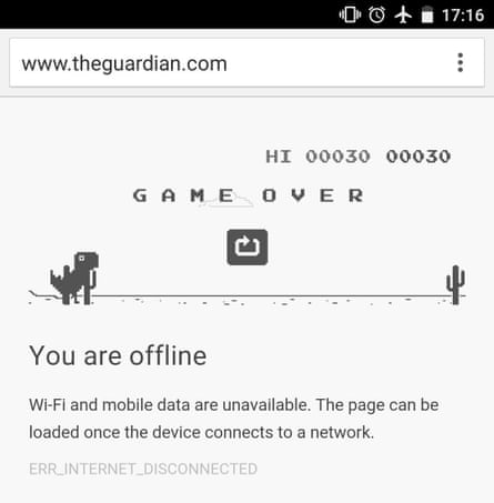 Chrome for Android’s offline page