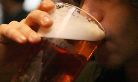 Alcohol being consumed