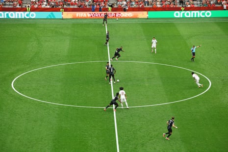 General view of the kick off at the start of the match