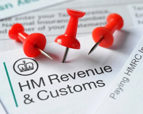 Notices from HMRC demanding payment for arrears, with red pins