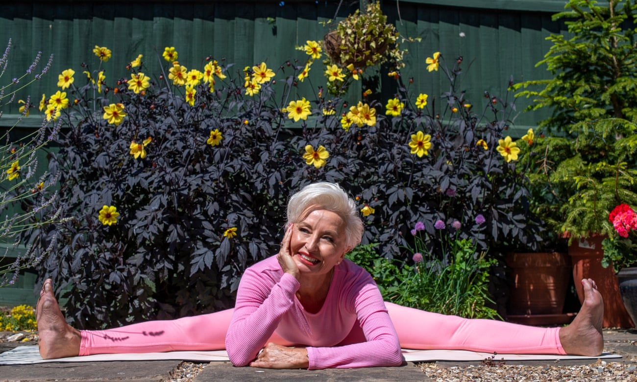 Former hairdresser Sharon McAllister became a yoga teacher at 65.