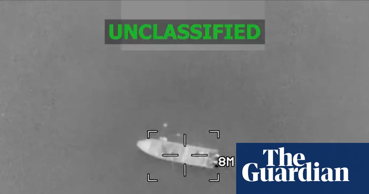 US warship enforces Trump’s new maritime justice system: no judge, no jury, just a very confident press release.