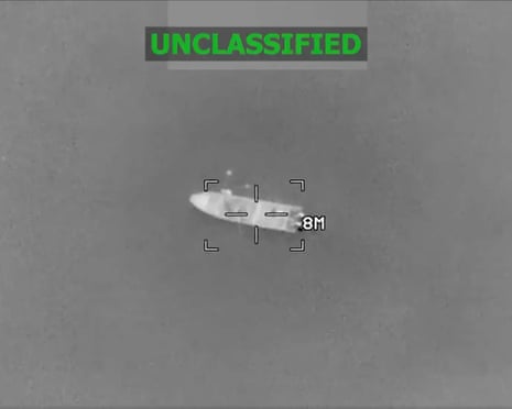 US military vessels patrolling Caribbean waters during anti-drug operations