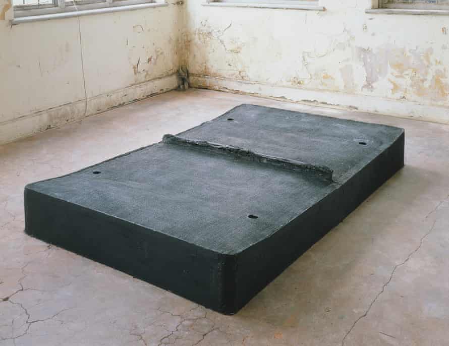 Rachel Whiteread’s Untitled (Black Bed), 1991.
