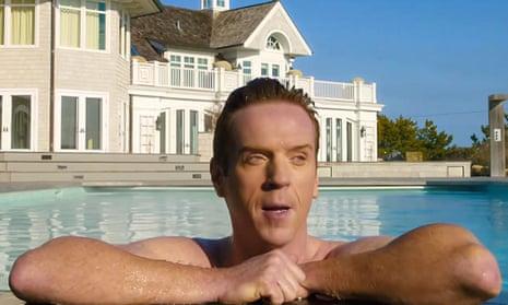 Damian Lewis as Bobby Axelrod in Billions – a man with working class roots … and an $84m mansion in the Hamptons.