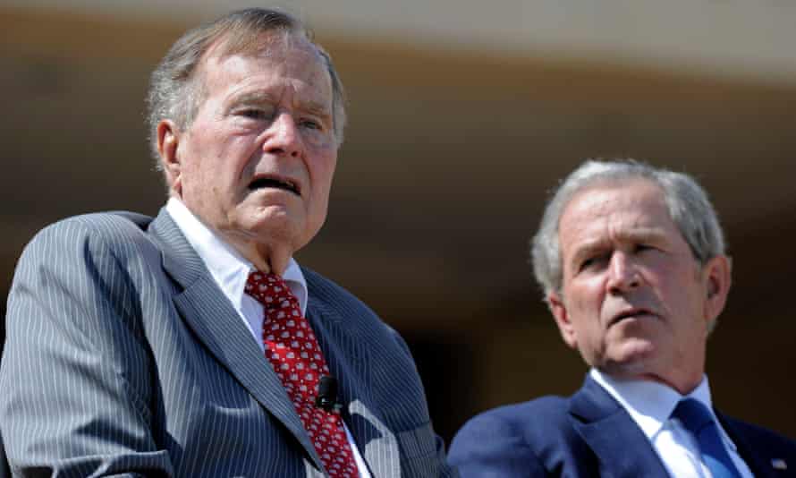 Two Bush Presidents Condemn Racial Bigotry Amid Trump Backlash George Bush The Guardian