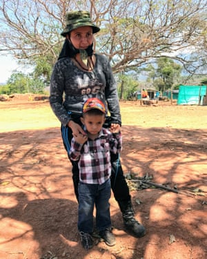 Margot with her son Andres.