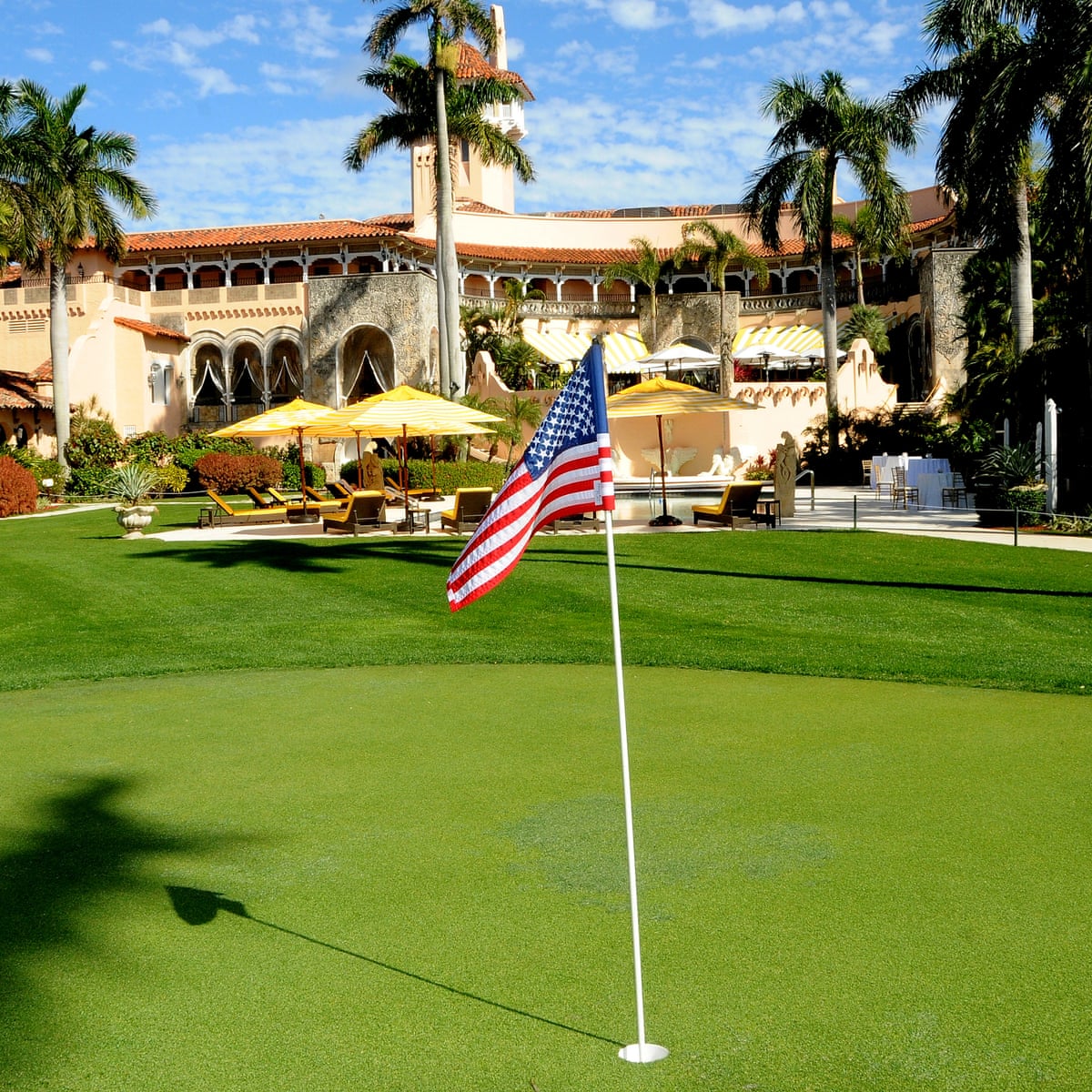 Sinkhole In One Mysterious Pit Appears Outside Trump S Mar A Lago Club Us News The Guardian