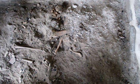 Archaeologists say the bones at the site in Mount Athos are so small they could belong to a woman. 