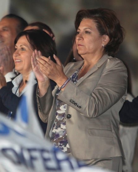 Wallace attends a meeting during her campaign to be governor of the Mexico City region in 2012.