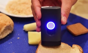 Scio is used here in another capacity: to analyze food content.