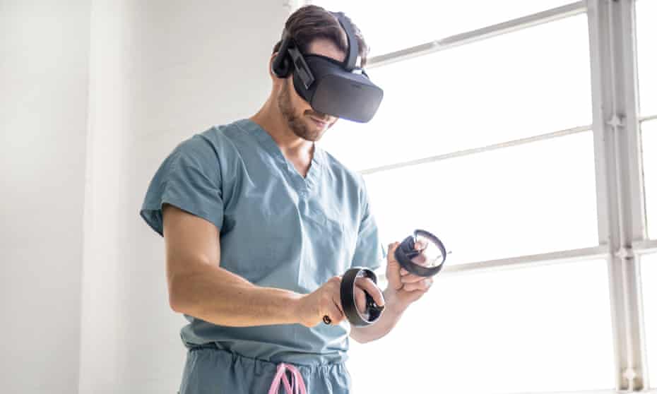 Justin Barad is a surgeon who has founded a medical education VR company. 