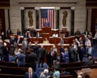 Cheers as US House passes resolution on Trump's Iran war powers - video