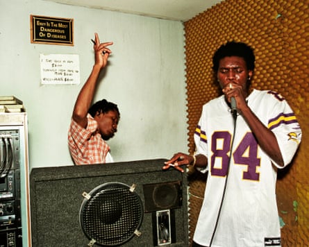 Vybz Kartel performing at Kilimanjaro studios in Kingston Jamaica