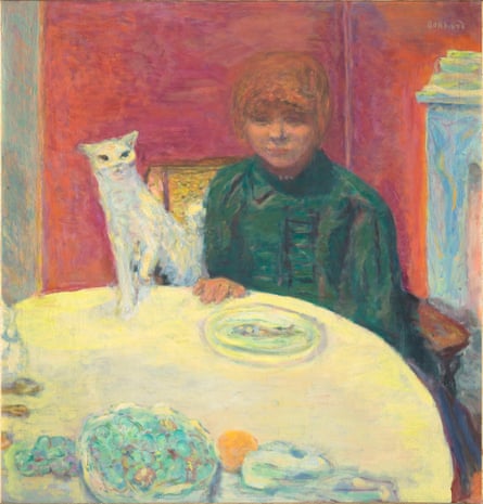 Compagne exigeante… Femme au chat de Pierre Bonnard.