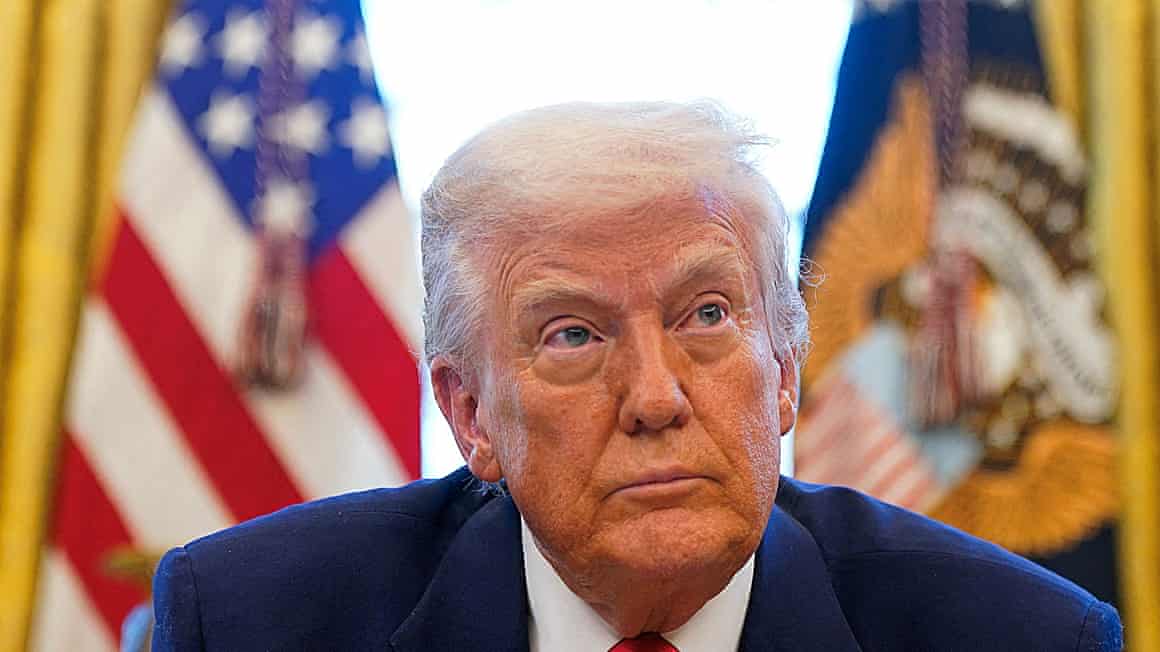 Donald Trump at the Oval Office in Washington.