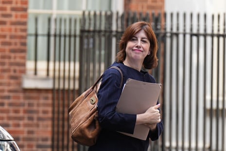 Lucy Powell outside 10 Downing Street