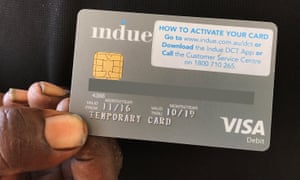 A cashless welfare card