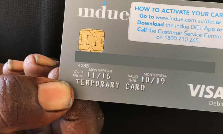 A cashless welfare card