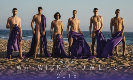The front cover of the Warwick Rowers 2018 Calendar.