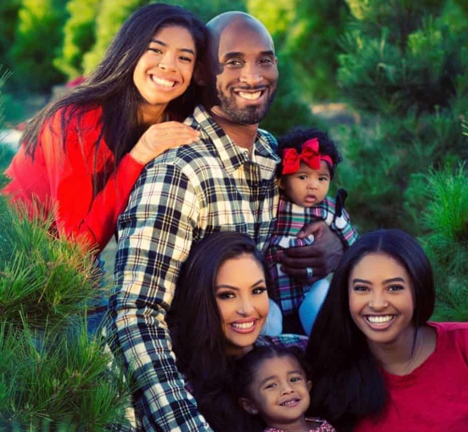 Vanessa Bryant with Kobe and their four daughters