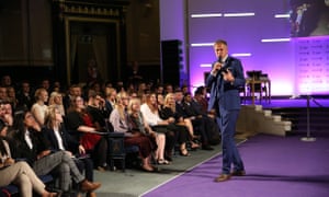 Peter Jones speaks to the 2017 graduating class of Peter Jones Enterprise Academy.