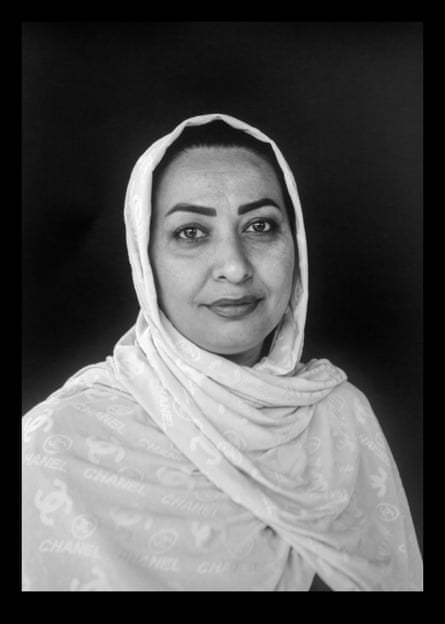 Woman looking at the camera.