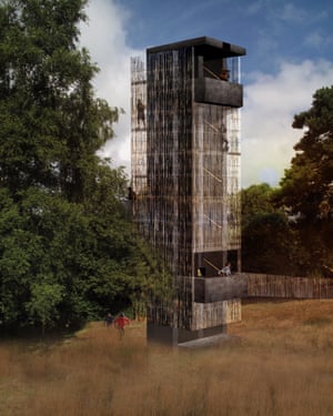 The planned observation tower that will open later this year.