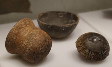 Distinctive bell-shaped pots and beakers gave Beaker folk their name.