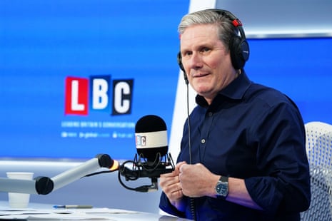 Keir Starmer doing his LBC phone-in.