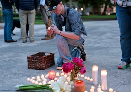 Person at vigil
