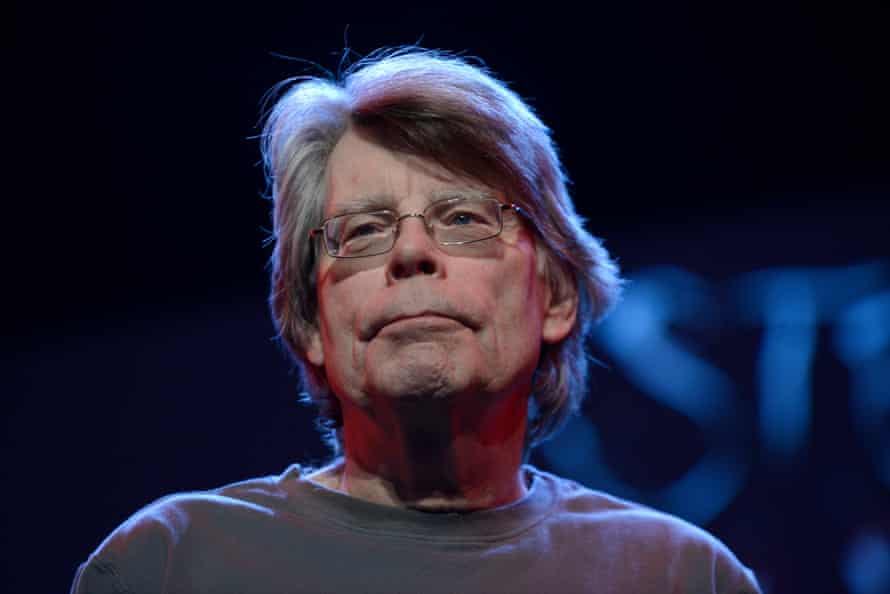 American writer Stephen King poses during a portrait session held on November 16, 2013 in Paris, France