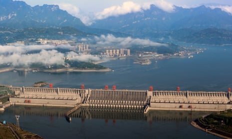 The Three Gorges Dam on the Yangtze river, Hubei province, China.