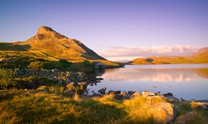 Cadair Idris mountain in Snowdonia National Park Wales