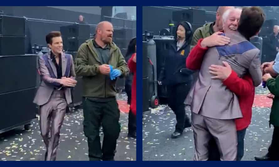 The 67-year-old crowd surfer at the Killers concert in Manchester