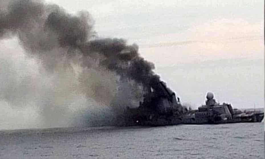 An American official said Ukraine alone decided to target the Moskva carrier.
