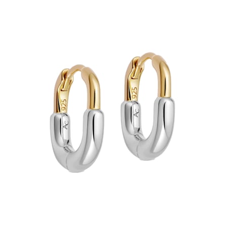 Astley Clarke Gold & Silver Aurora U-Hoop Huggie