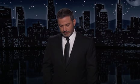 ‘It isn’t a time for moments of silence, this is a time to be loud’ … Jimmy Kimmel.