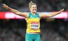 Dani Stevens smashes Australian discus record to claim silver in London