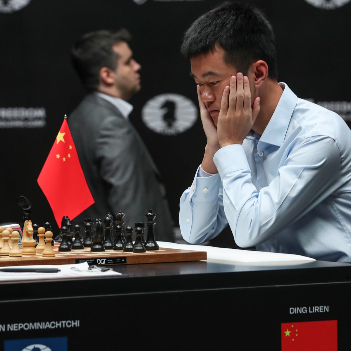 Nepomniachtchi Wins After Ding's Time Pressure Collapse, Takes