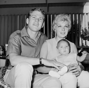 At home with his first wife Joanna Moore 1964