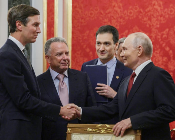 Putin begins talks with Steve Witkoff and Jared Kushner on ending war with Ukraine