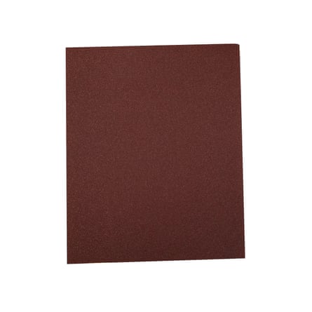 Rectangle piece of sandpaper